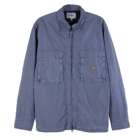 Carhartt WIP Kenard Shirt Jacket Storm Blue Garment Dyed I030791_0WA_GD Degli Uberti